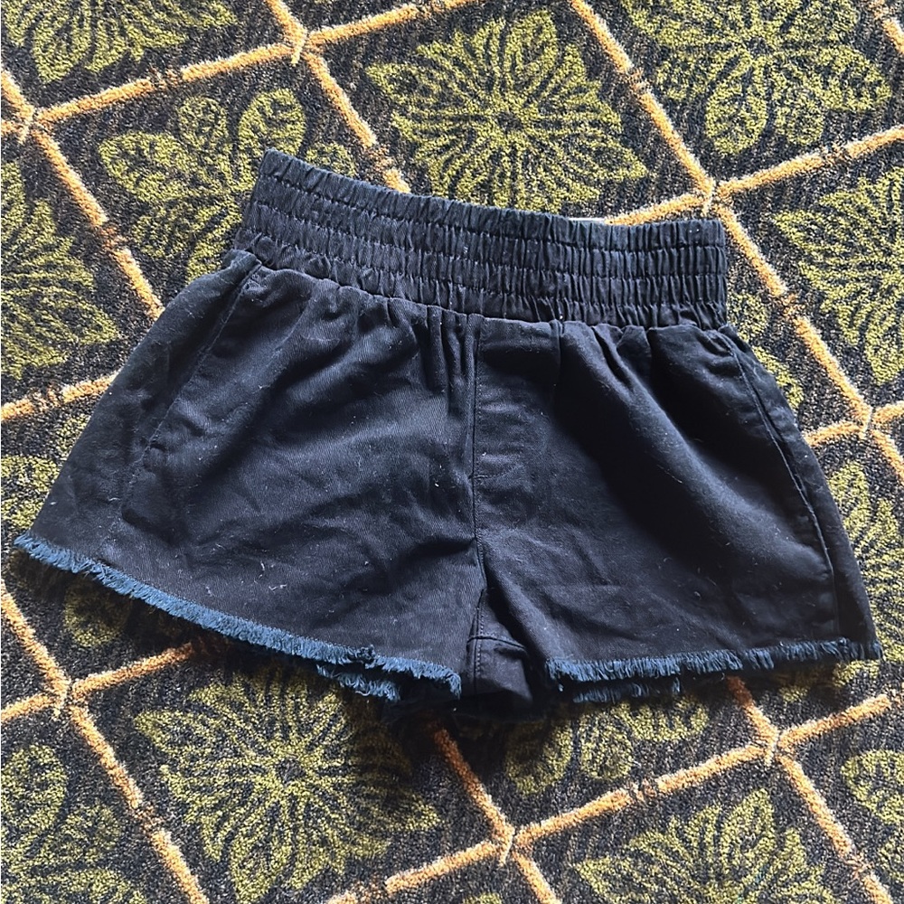 No Boundaries Black Elastic Waist Shorts